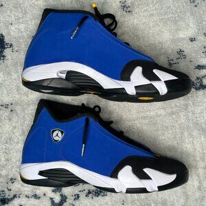 Nike Air Jordan 14 Retro Laney Varsity Royal Black Maize White Size 10 Men’s Sne